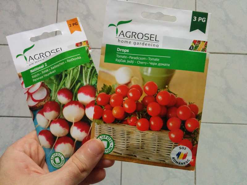 Tomato Cherry & Radish Seeds - Hydroponics