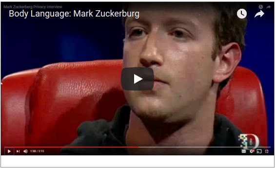 Mark Zuckerberg Body Language