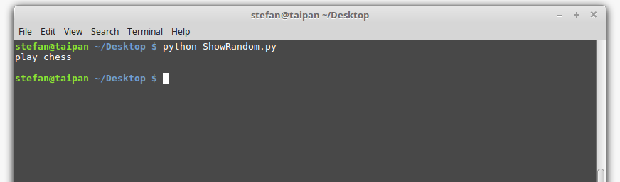 Paradox of Choice Vs. Random Choice python script