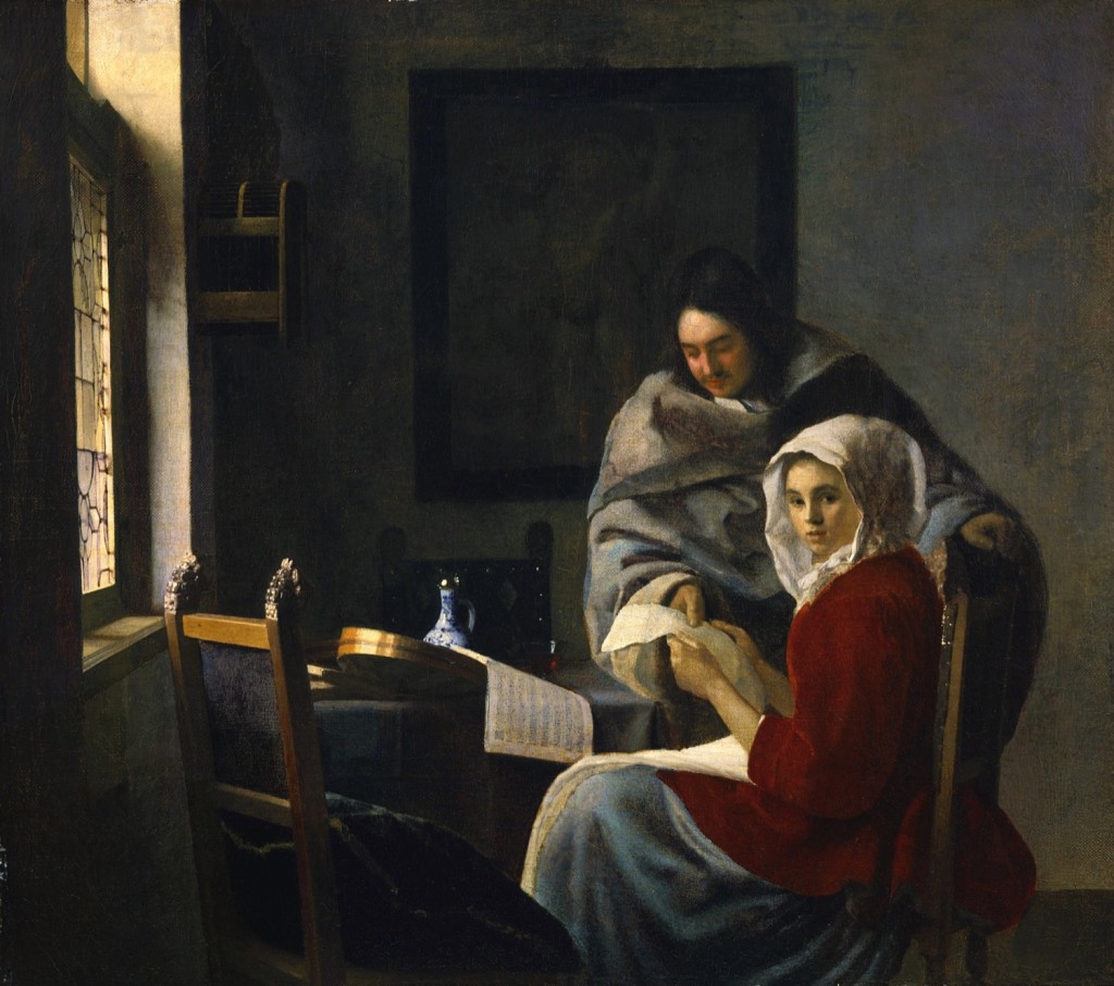 GIRL INTERRUPTED AT HER MUSIC, OIL ON CANVAS, 1660-61